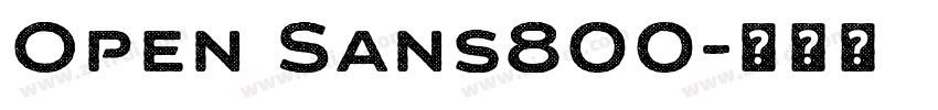 Open Sans800字体转换